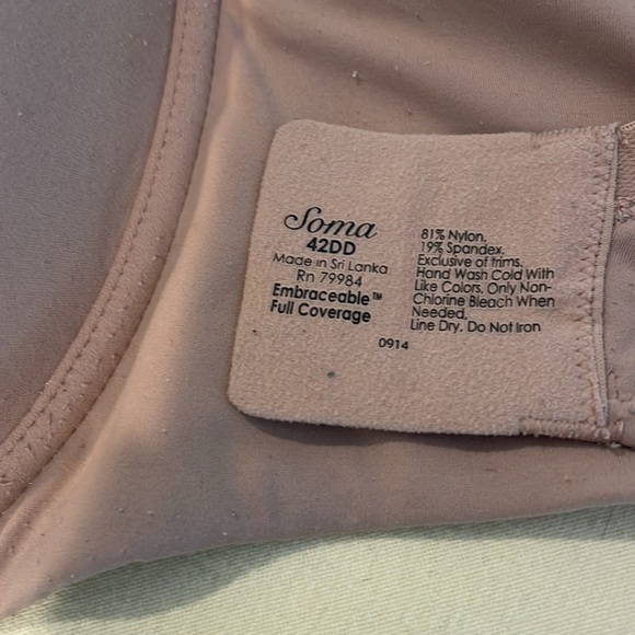 Soma embraceable full coverage bra - Picture 2 of 2
